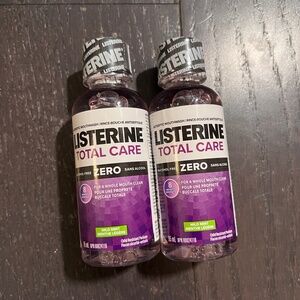 NEW Listerine Total Care Fresh Mint Antiseptic Mouthwash 95ml Bottle 2 Pack